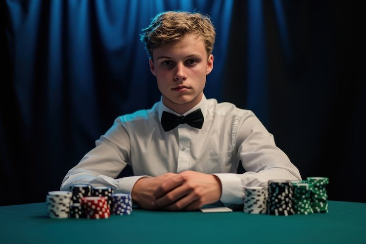 Tampilan Poker Texas Holdem di ponsel